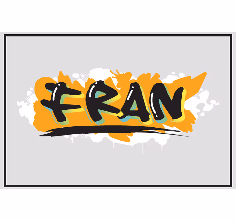 Grey roller blind in vibrant urban graffiti style - TenStickers