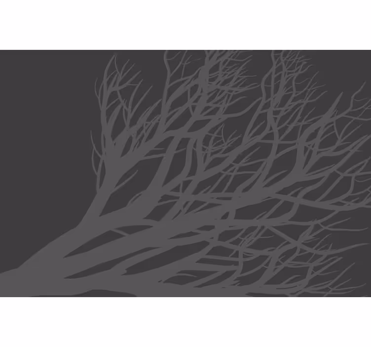 Grey roller blind elegant gray leaf - TenStickers
