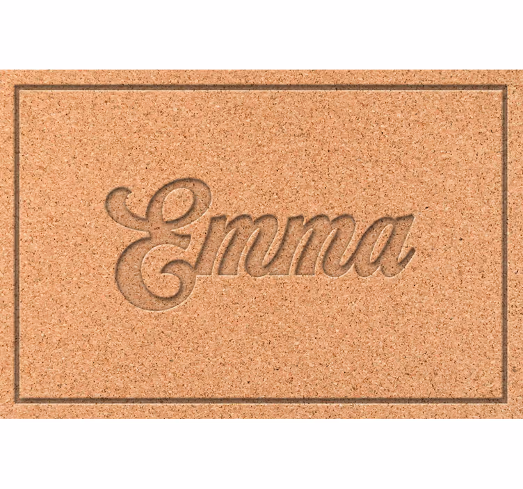 Beige roller blind personalised cork tablecloth - TenStickers
