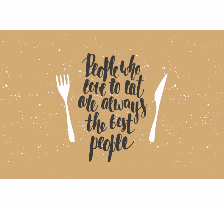 Beige roller blind for food lovers' delight - TenStickers