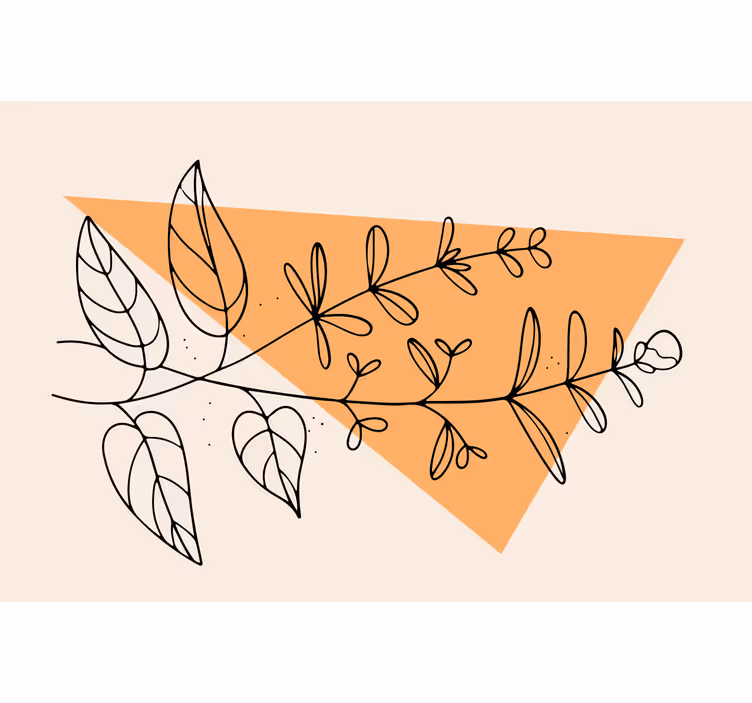 Beige roller blind in french garden style - TenStickers