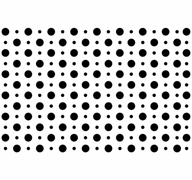 Black roller blind with simple dots pattern - TenStickers