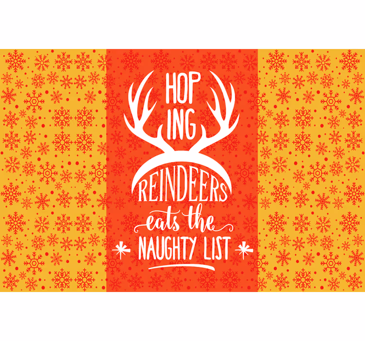 Orange roller blind with christmas snowflakes - TenStickers