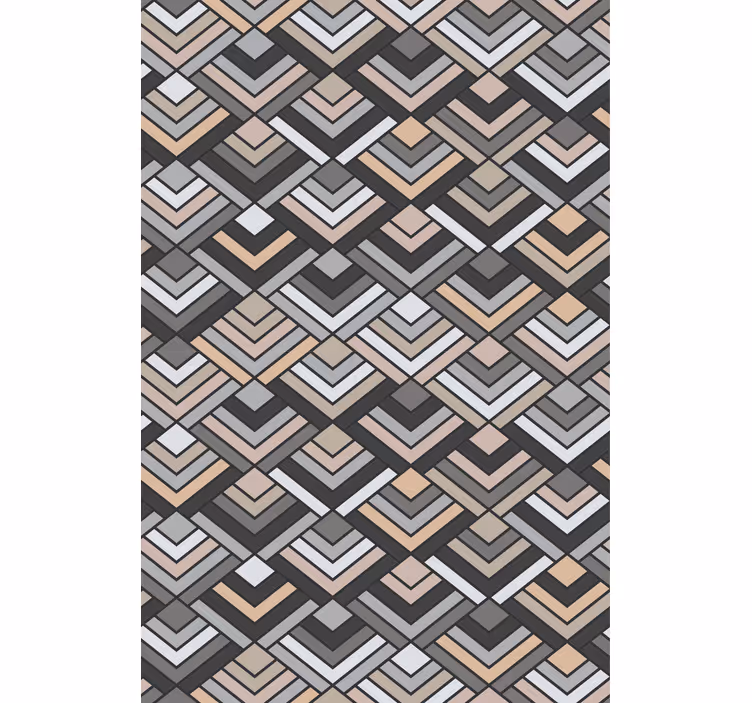Outdoor roller blind with abstract picasso pattern - TenStickers