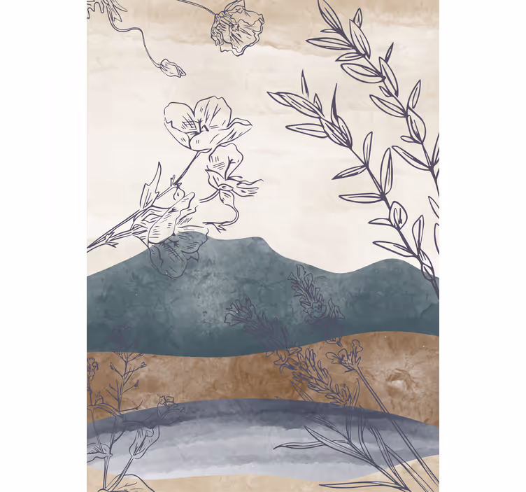 Office roller blind in nature's palette - TenStickers