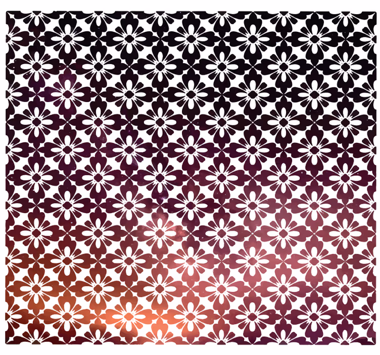 Office roller blind vinyl floral design - TenStickers