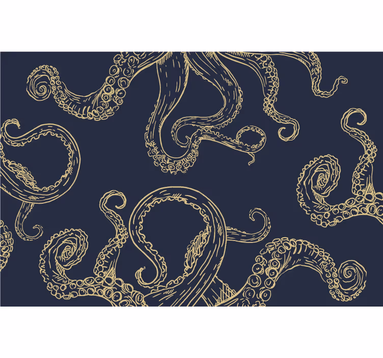 Octopus tentacles bedroom roller blind - TenStickers
