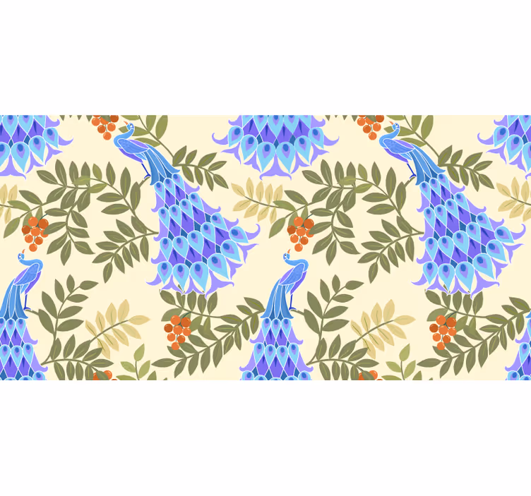 Bedroom roller blind magic peacock feather design - TenStickers