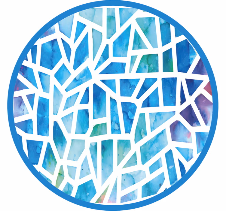 Mosaic design bedroom roller blind - TenStickers