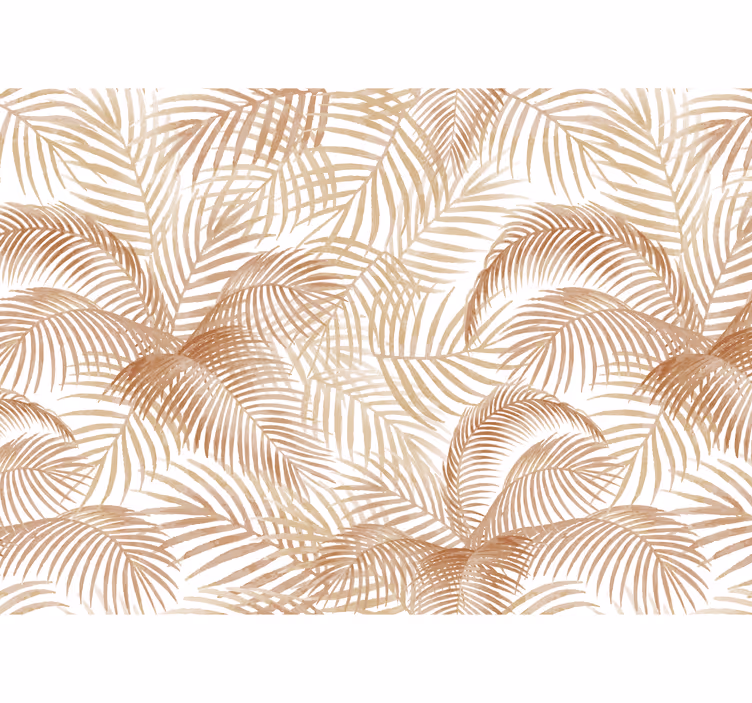 Living room roller blind exotic palms design - TenStickers