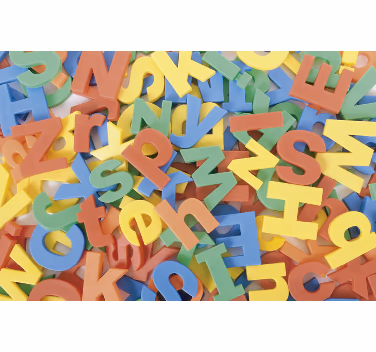 Kids roller blind colorful alphabet play mat - TenStickers