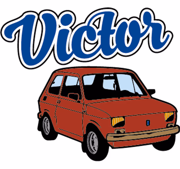 Kids roller blind little car vinyl - TenStickers