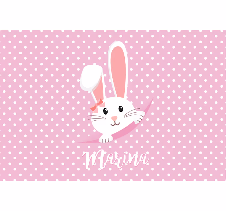 Kids roller blind cute bunny design for girls - TenStickers