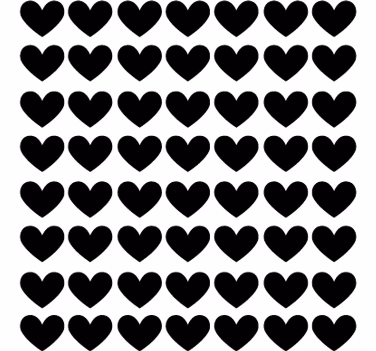 Teenage roller blind heart polka dot decor vinyl - TenStickers