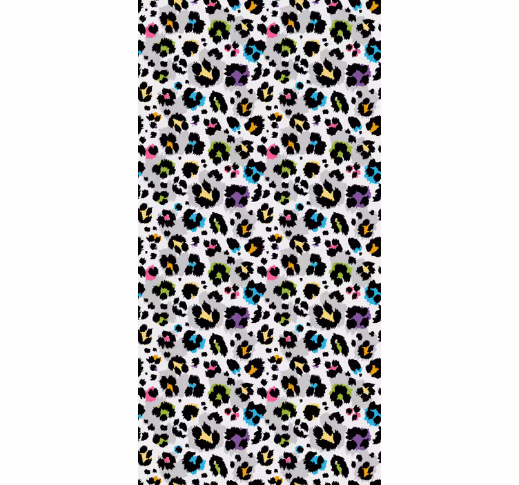 Teenage roller blind with colorful dots on white - TenStickers