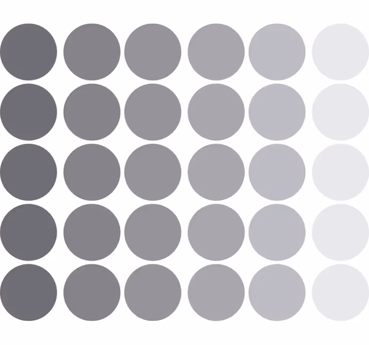 Teenage roller blind gray geometric circles - TenStickers