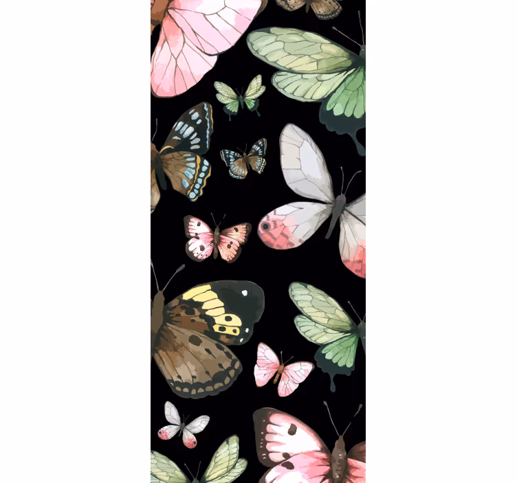 Teenage roller blind with lifelike butterflies - TenStickers