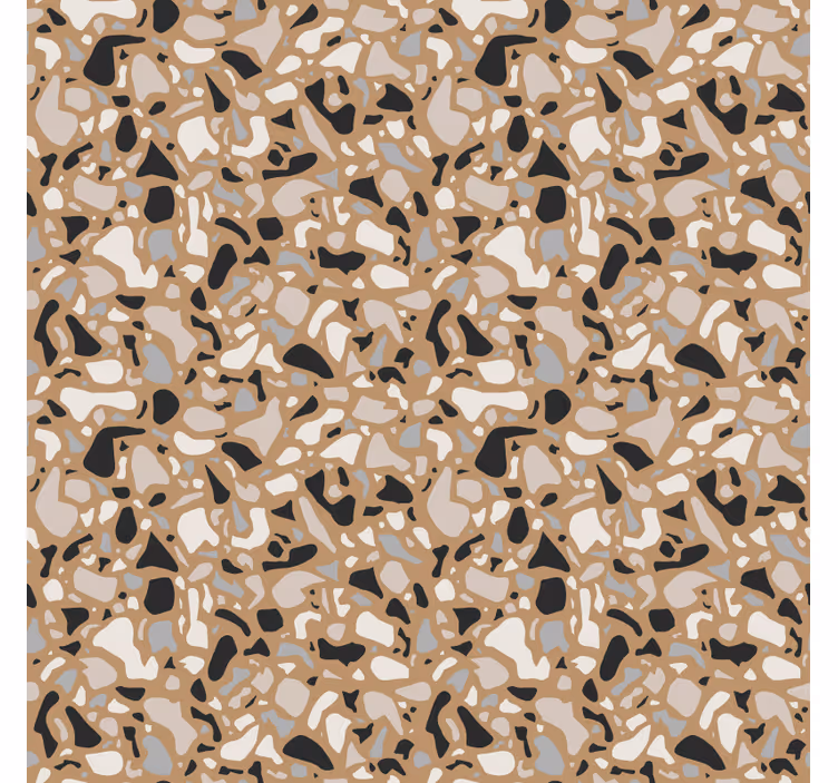 Beige roller blind classic brown terrazzo design - TenStickers