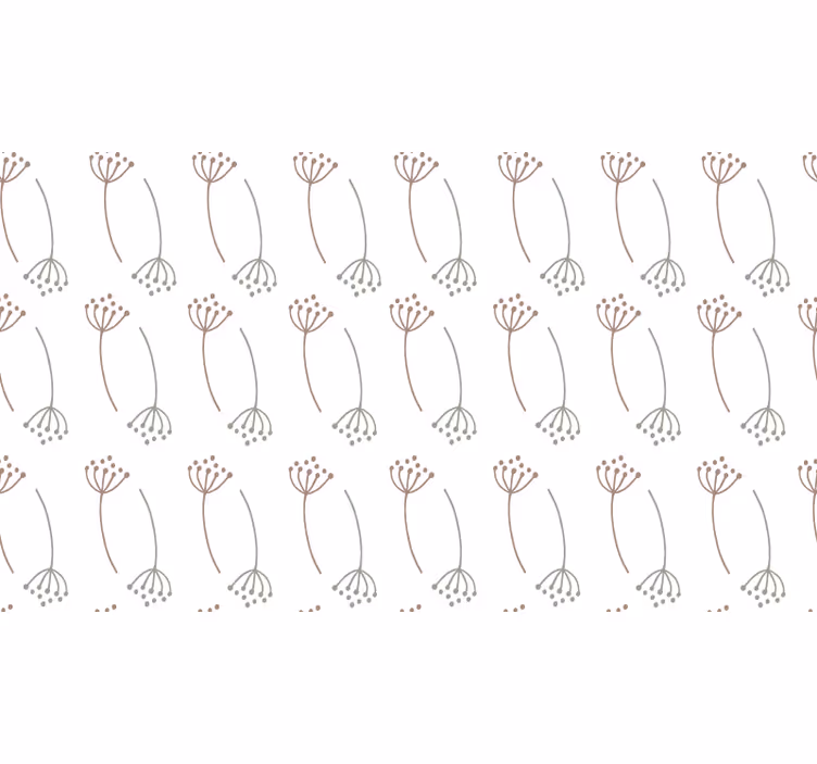 White roller blind with pastel dandelion design - TenStickers