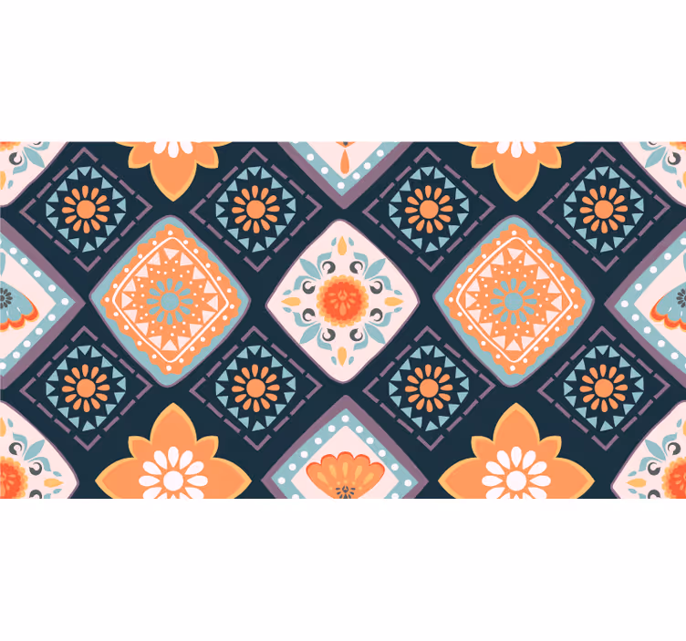 Bathroom roller blind abstract mini tiles - TenStickers