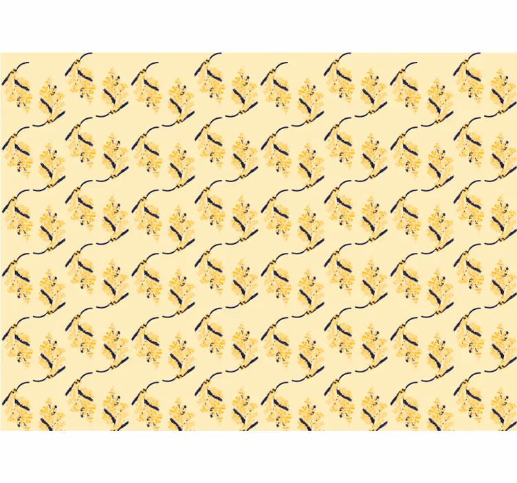 Floral roller blind mimosa patterns - TenStickers