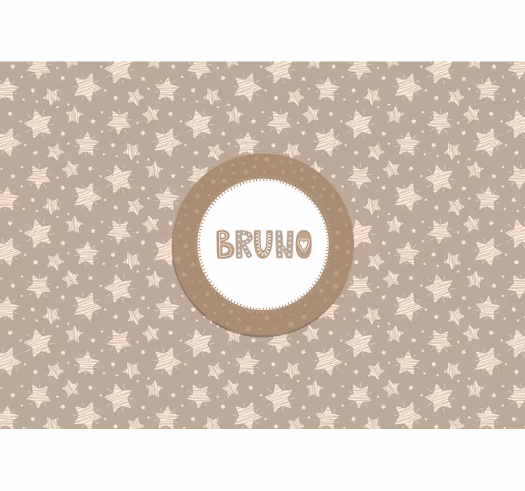 Nursery roller blind striped stars - TenStickers