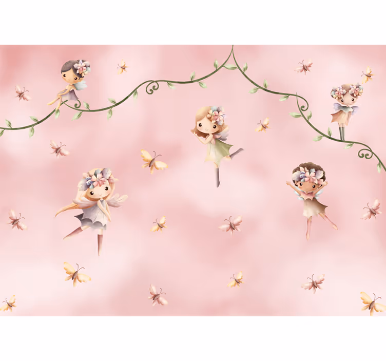 Dreamy fairies nursery roller blind - TenStickers