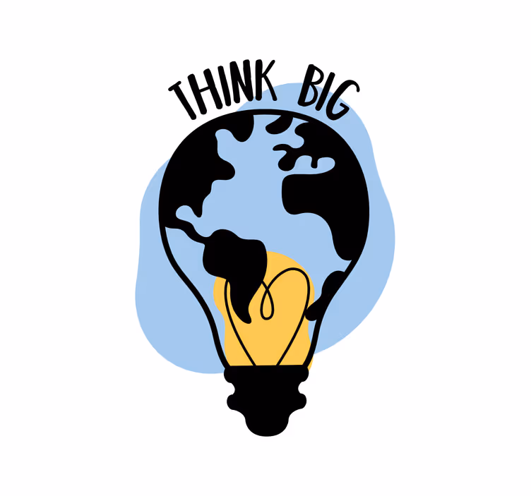 Office roller blind in light bulb shape design - TenStickers