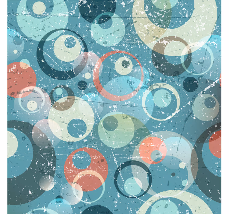 Office roller blind with abstract circles design - TenStickers