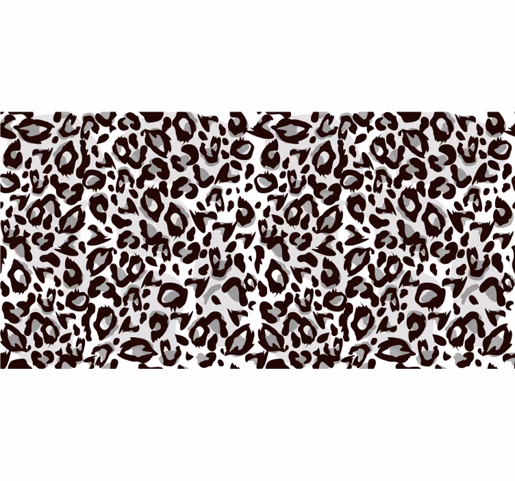 Black roller blind black leopard print design - TenStickers