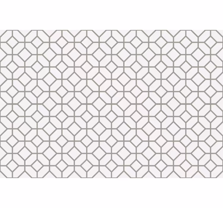 Grey roller blind squared hamptons pattern - TenStickers