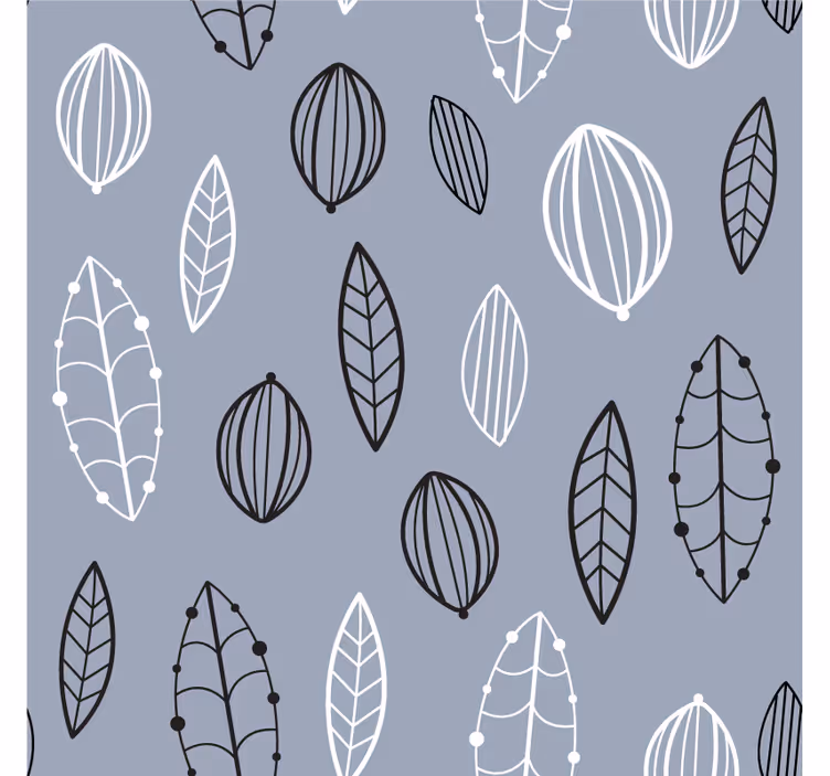 Bathroom roller blind nordic floral - TenStickers