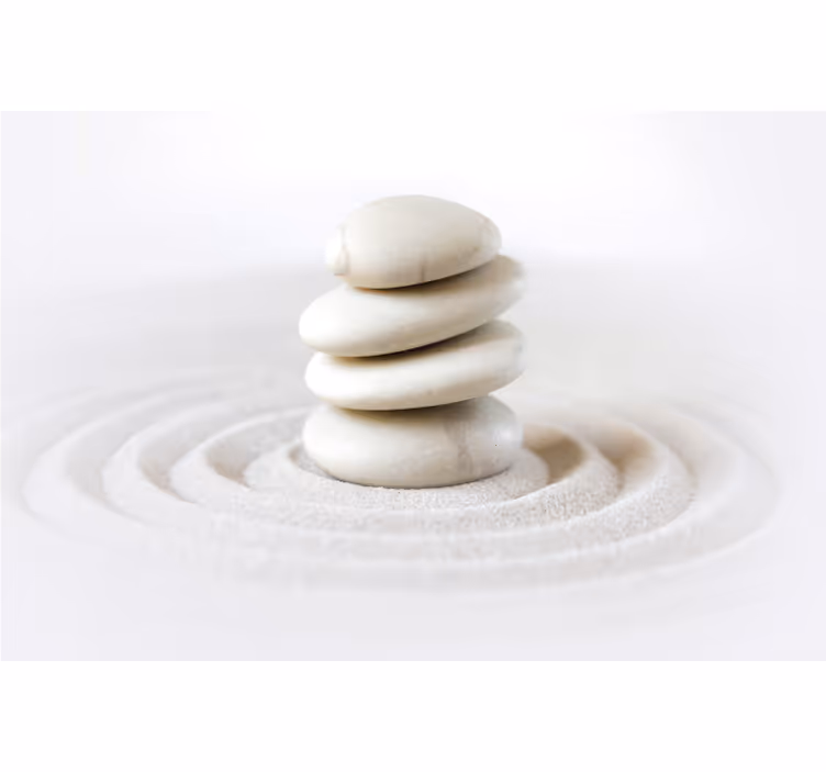 Office roller blind zen stones - TenStickers