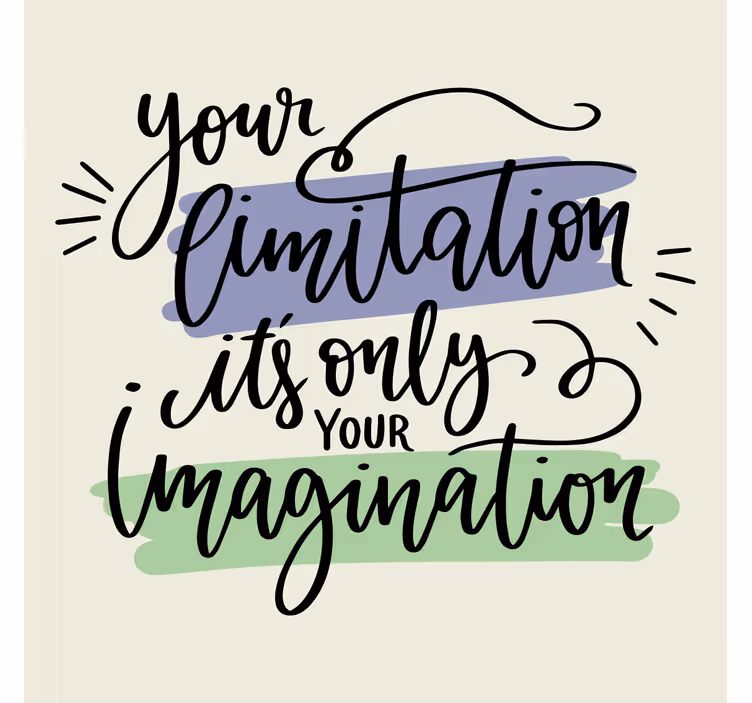 Office roller blind with hand-drawn motivational quotes - TenStickers