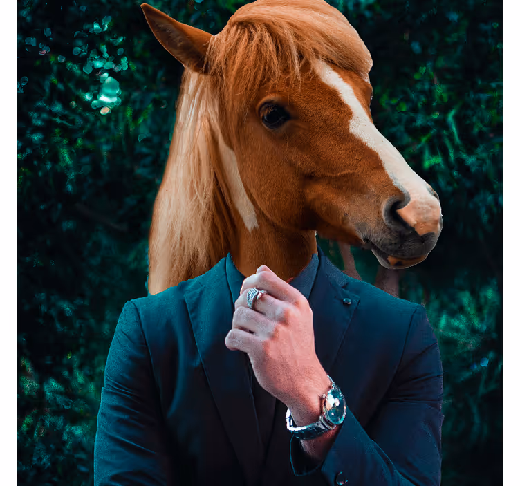 Mister horse office roller blind - TenStickers
