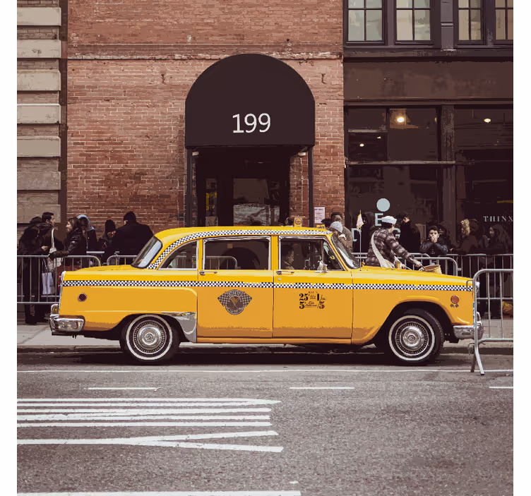 Office roller blind new york yellow taxi design - TenStickers