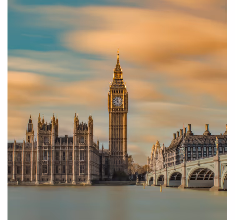 Office roller blind london big ben modern photo - TenStickers
