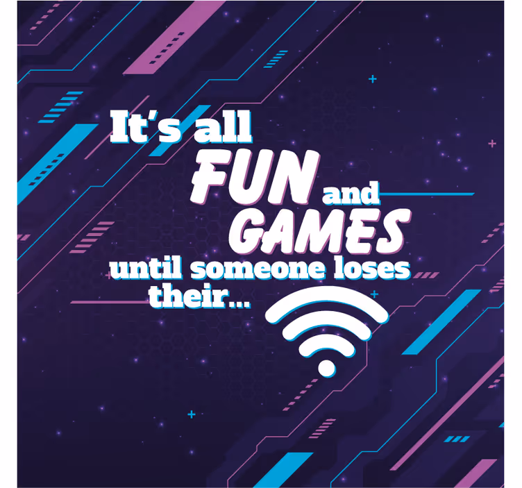 Office roller blind funny joke wifi - TenStickers