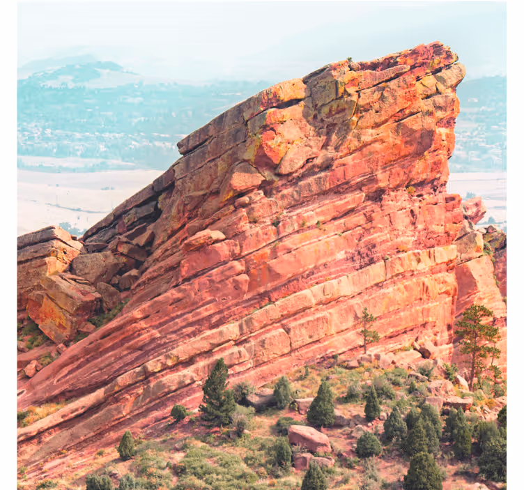 Office roller blind rock formation aesthetic print - TenStickers