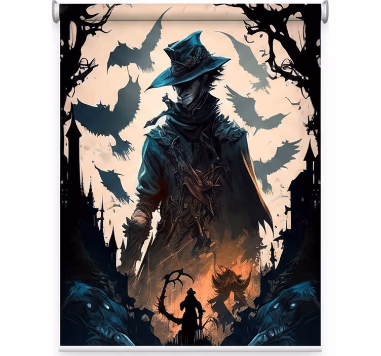Teenage roller blind gothic video game poster - TenStickers