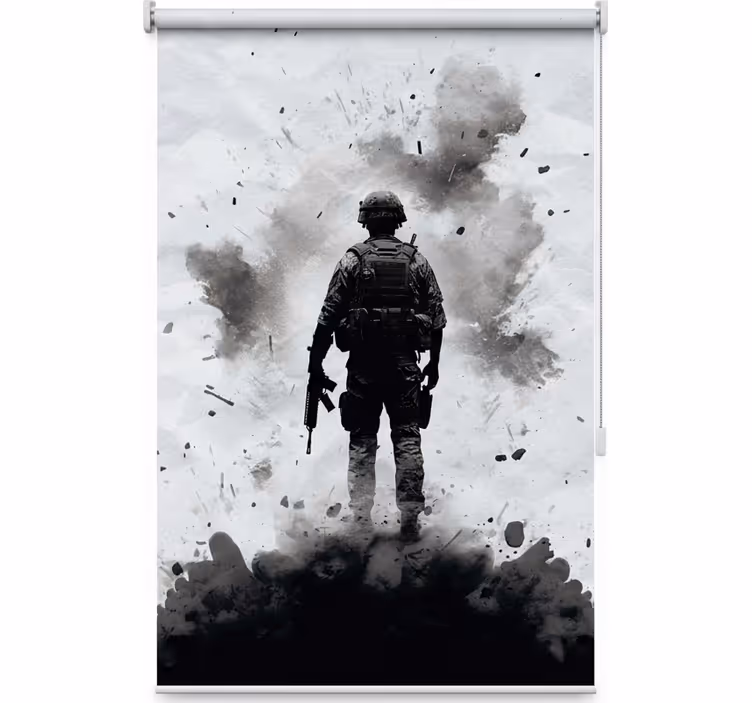 Teenage roller blind warrior soldier - TenStickers