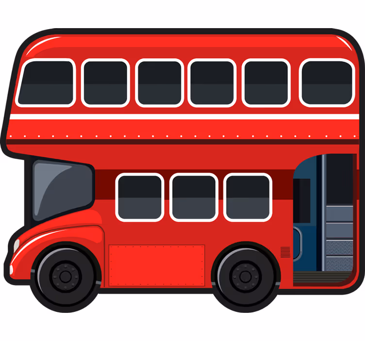 Fun roller blind london bus design - TenStickers