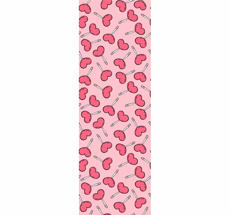 Teenage roller blind heart-shaped lollipops - TenStickers