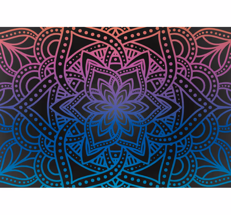 Zen roller blind mandala design - TenStickers