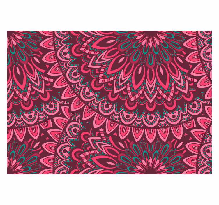 Zen roller blind wallpaper mandala pink expression - TenStickers
