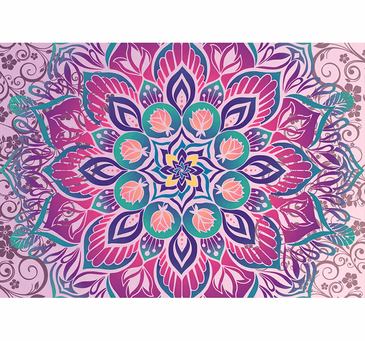 Zen roller blind mandala design pattern - TenStickers