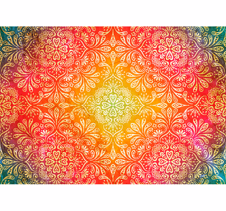 Zen roller blind with ornate gradient design - TenStickers