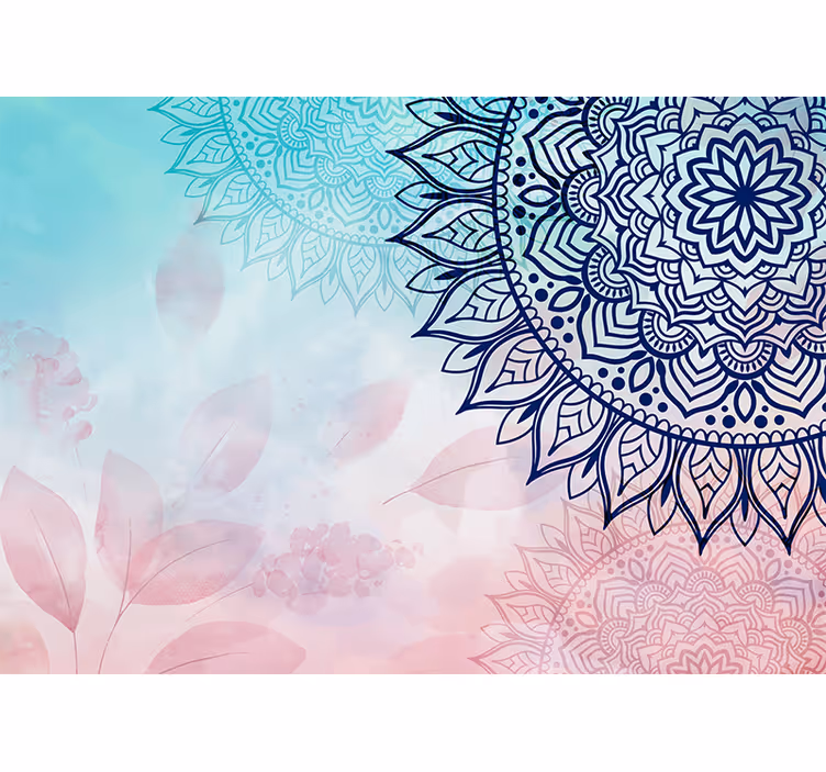 Zen roller blind bohemian mandala design - TenStickers