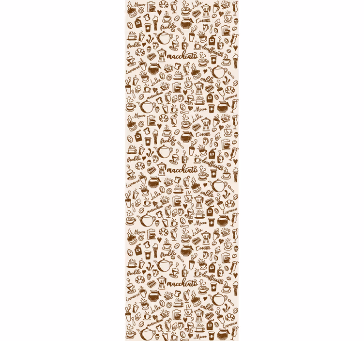 Brown roller blind italian coffee heritage - TenStickers