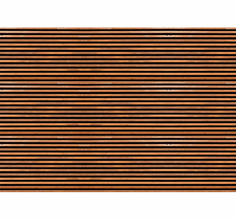 Brown roller blind with horizontal slats - TenStickers